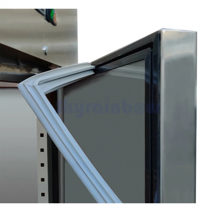 Edelstahlkühlschrank, Inhalt 733 Liter, Backnorm