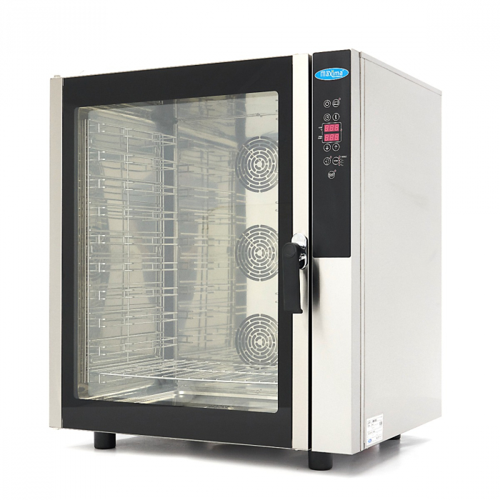 Kombi-Dampfofen für 10 Tabletts 1/1 GN 60 x 40cm mit digitaler Anzeige - 400V