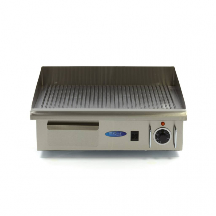 Grillplatte - Gerillt - 55 cm - inkl. Tropfschale