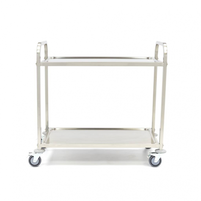 Servierwagen Edelstahl - 2 Regale