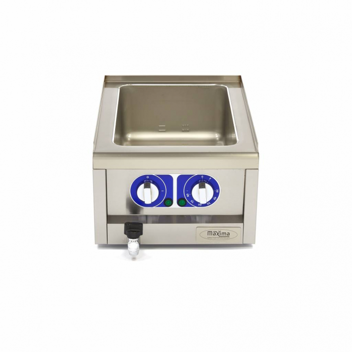 Bain Marie - Einzelgerät - 60cm - mit Ablaufhahn - Elektrisch