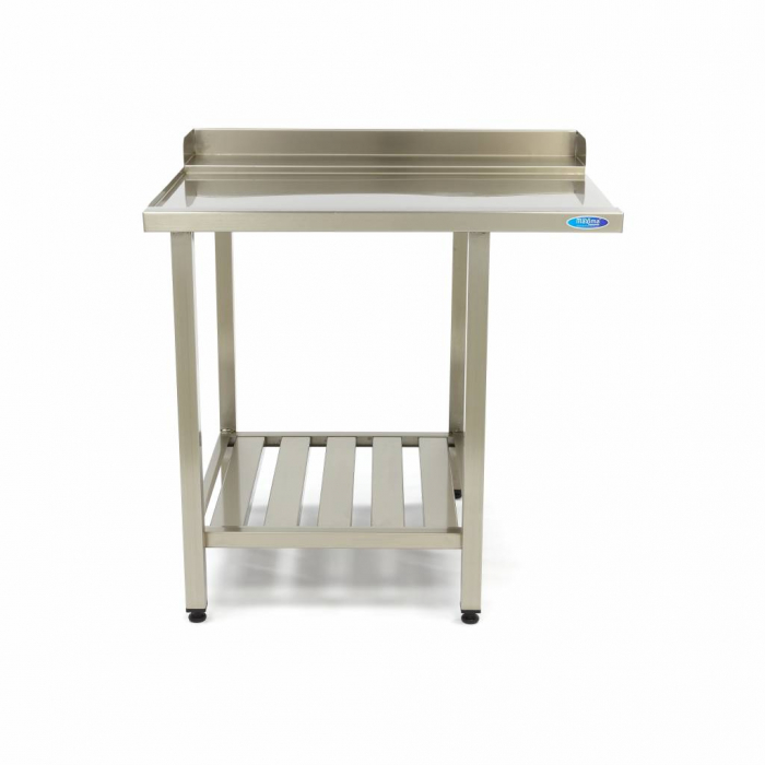 Geschirrspülertisch - 70 x 75cm - Links - mit Spritzschutz und Ablagebrett