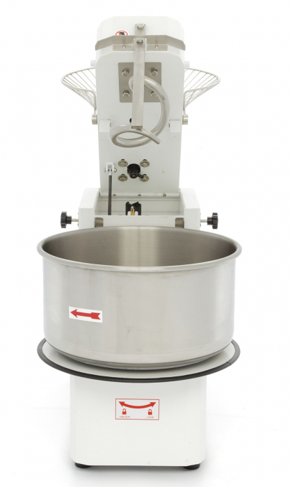 Teigknetmaschine - 50L - 30kg Teig - 2 Geschwindigkeiten - abnehmbare Schüssel - 400V