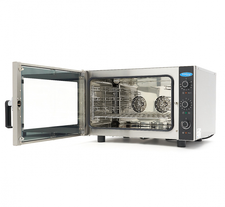 Kombi-Dampfofen - passend für 4 Tabletts (1/1 GN / 60 x 40cm) - Analog - 400V