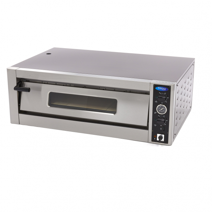 Pizzaofen für 6 x Ø30cm Pizzen - 400V - Professioneller Pizzaofen