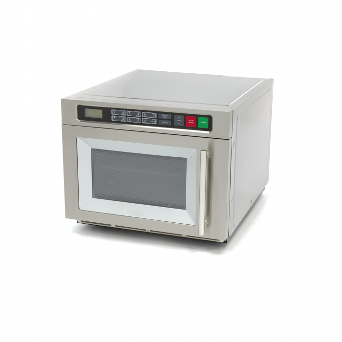 Mikrowelle 1800W 20 Programme Teller bis Ø36cm 2 Regale - Professionelle Mikrowelle für Gastronomie mit 1800W Leistung und 20 Programmen, geeignet für Teller bis Ø36cm und mit 2 Regalen. Ideal für den gastronomischen Einsatz.