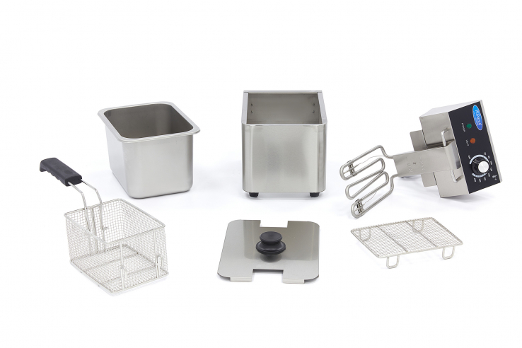 Fritteuse - 4L - 1 Korb - bis zu 0,8 kg Pommes