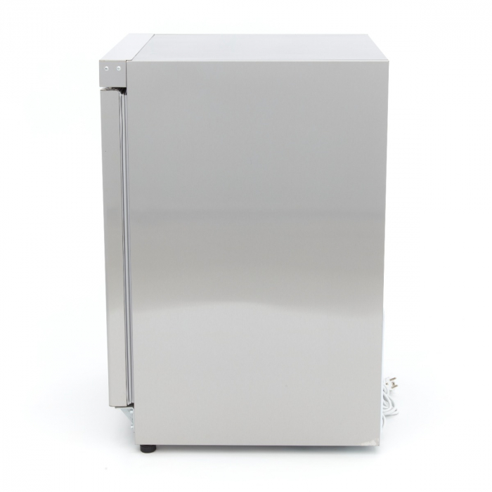 Gefrierschrank - 200L - 2 feste Regale - Edelstahl
