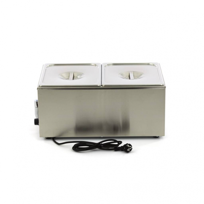 Bain Marie - mit Wasserhahn- inkl. 2 x 1/2 GN Set - Elektrisch