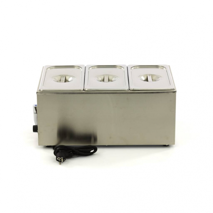 Bain Marie - mit Wasserhahn - inkl. 3 x 1/3 GN Set - Elektrisch
