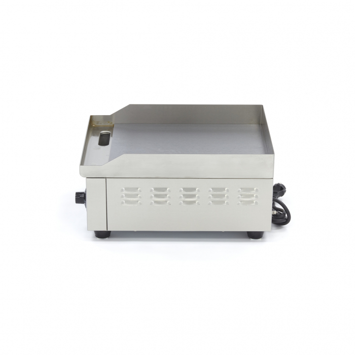 Grillplatte - Glatt - 36cm - inklusive Tropfschale