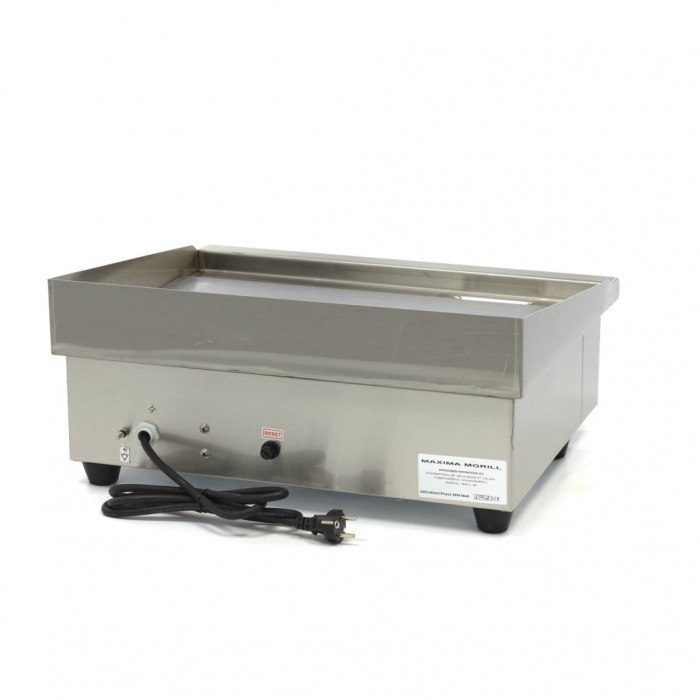 Grillplatte - Glatt - 55 cm - inkl. Tropfschale