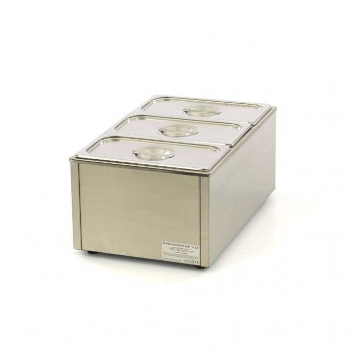 Bain Marie - mit Wasserhahn - inkl. 3 x 1/3 GN Set - Elektrisch
