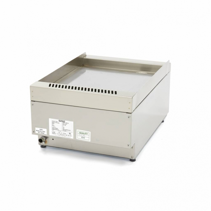 Gewerbegrillplatte - Glatt - Einzelgerät - 60cm tief - Gas