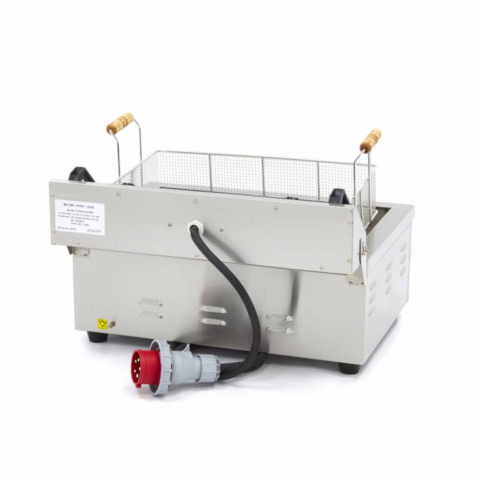 Fritteuse - 20L - 1 Korb - mit Ablasshahn