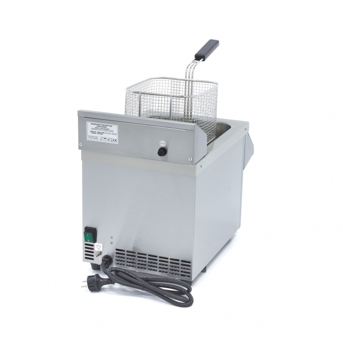 Fritteuse - 8L - 1 Korb - Induktion - mit Ablasshahn