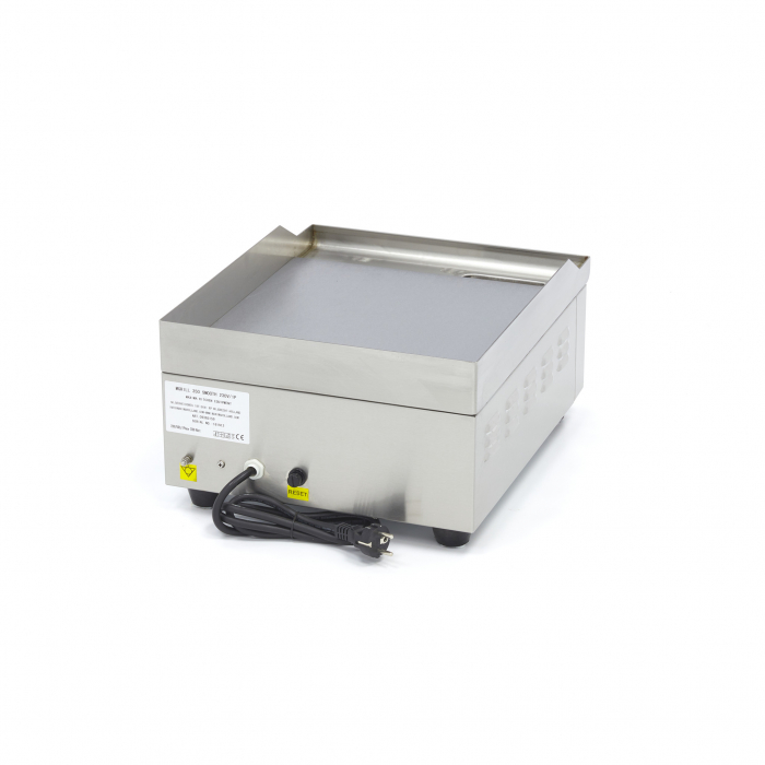 Grillplatte - Glatt - 36cm - inklusive Tropfschale