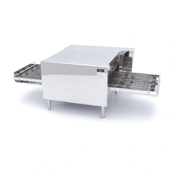 Pizzaofen mit Förderband - passend für 2 x Ø20cm - 30 Pizzen pro Stunde