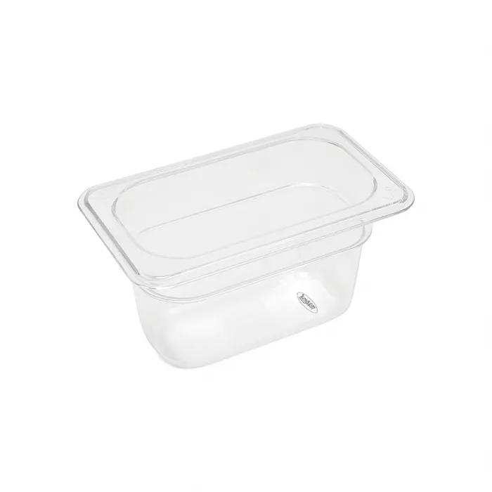 Gastronormbehälter 1/9 GN 10 cm tief aus Polycarbonat - Robuster und transparenter GN-Behälter