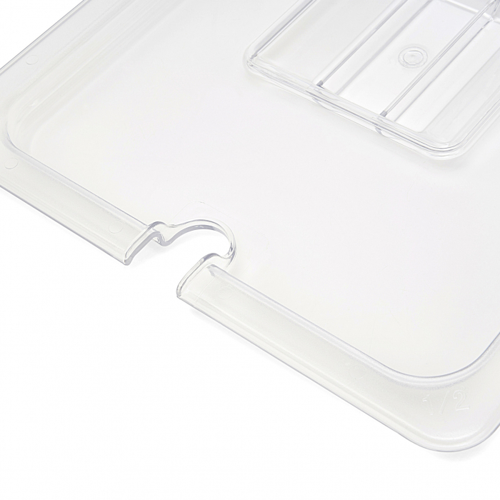 Gastronorm-Deckel - 1/2 GN - Polycarbonat - mit Vertiefung