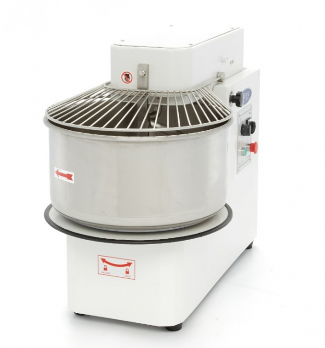 Teigknetmaschine - 50L - 30kg Teig - 2 Geschwindigkeiten - abnehmbare Schüssel - 400V