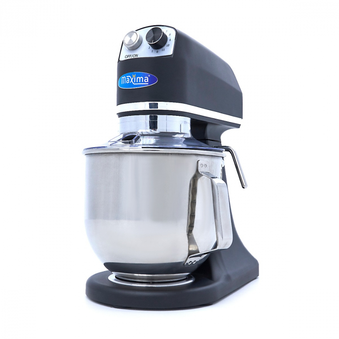 Gastro Planetenmischer - 7 l - Bis zu 2 kg Teig - Schwarz Matt