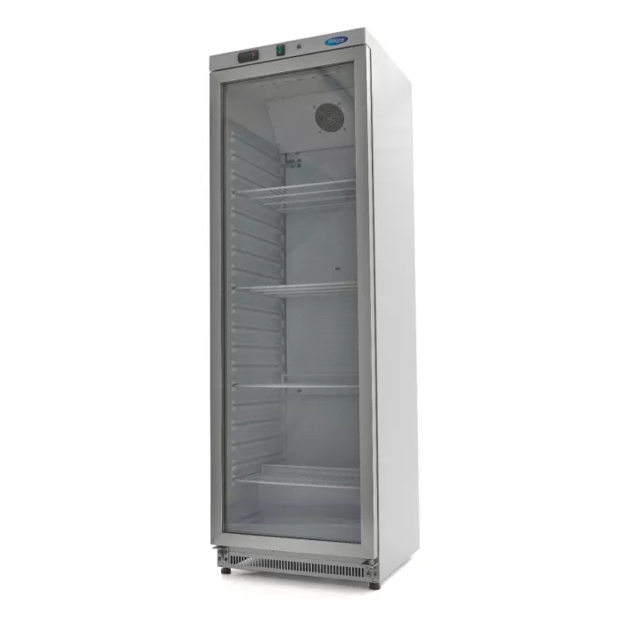 Kühlschrank - 400L - Weiß - mit Glastür