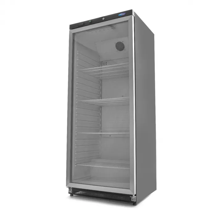 Kühlschrank - 600L - Schwarz - mit Glastür