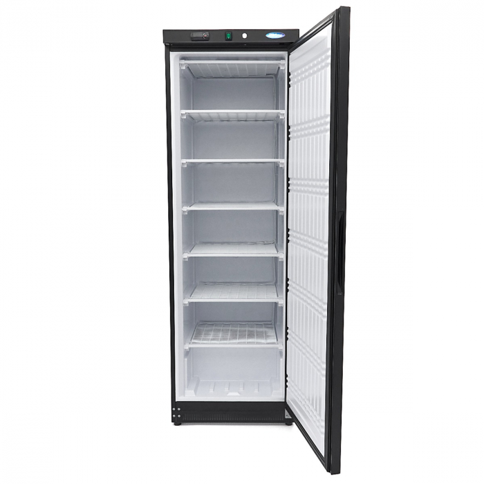 Gefrierschrank - 400L - 6 feste Regale - Schwarz
