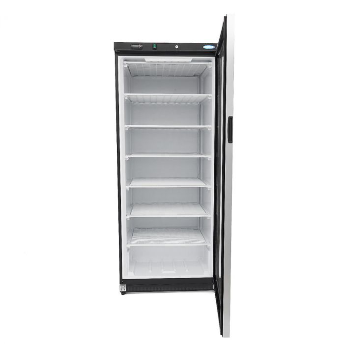 Gefrierschrank - 600L - Schwarz - mit Glastür