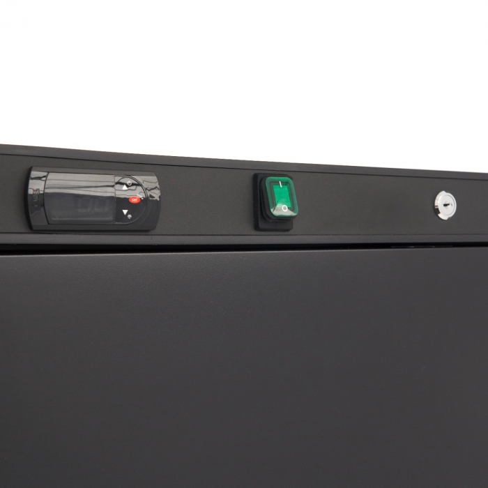 Kühlschrank - 600L - 4 verstellbare Regale - Schwarz