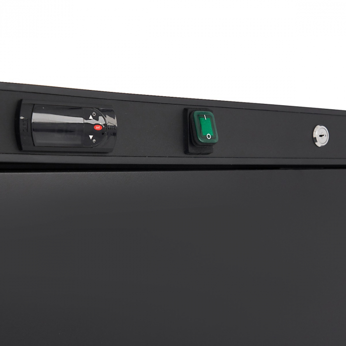 Gefrierschrank - 600L - 6 feste Regale - Schwarz