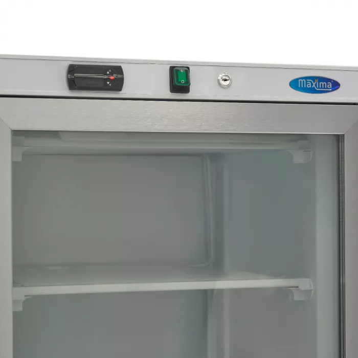 Gefrierschrank - 400L - Weiß - mit Glastür