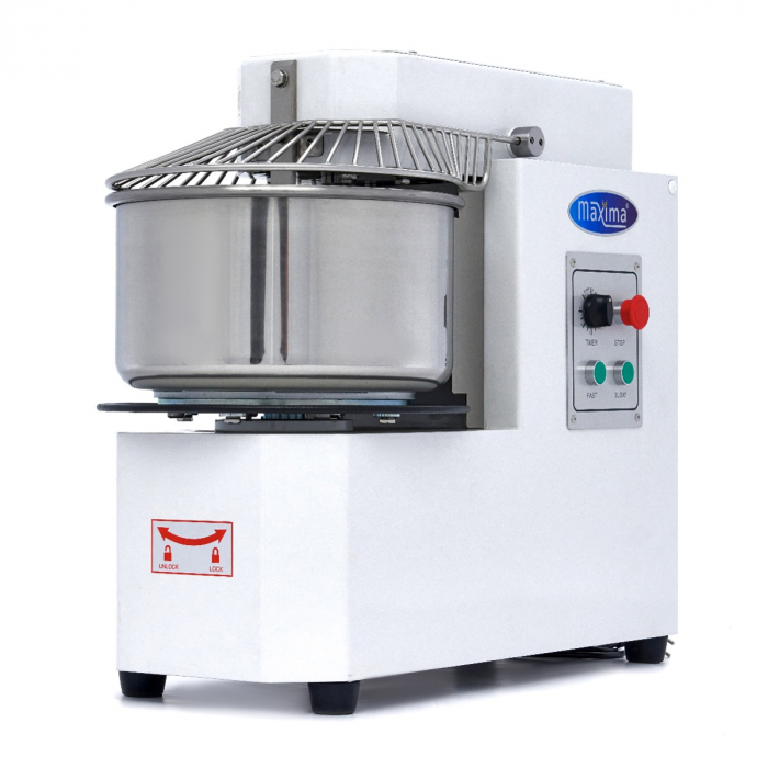 Teigkneter - 20L - 12kg Teig - 2 Geschwindigkeiten - abnehmbare Schüssel