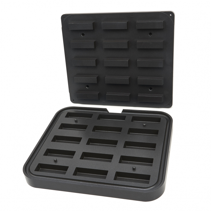 Rechteckige Tarteletteform - 90x30/85x26 mm - 15 Stück