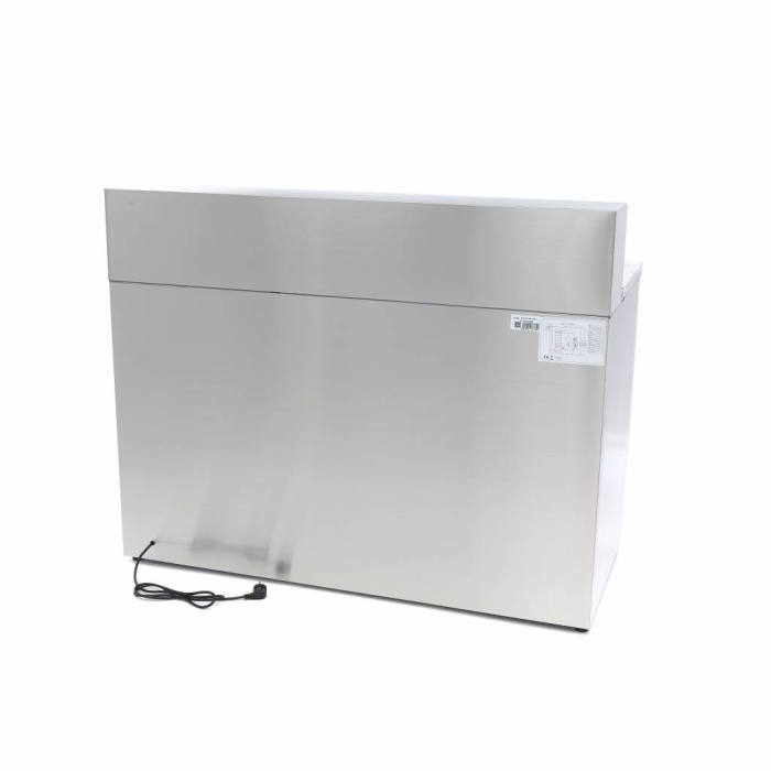 Pizzakühltisch - 137 cm - 3 Türen - Passt 8 x 1/6 GN - inkl. Edelstahlabdeckung