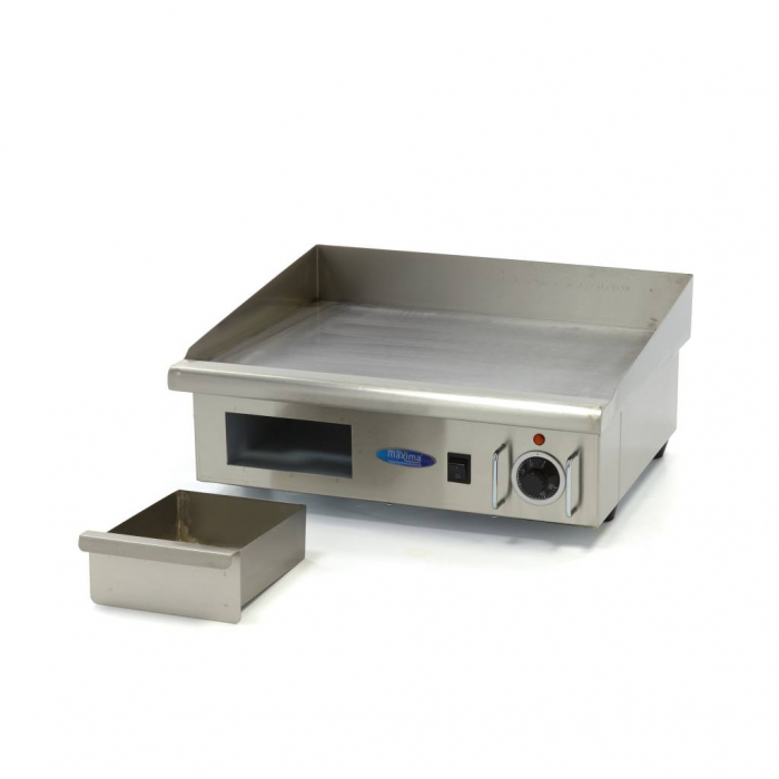 Grillplatte - Glatt - 55 cm - inkl. Tropfschale