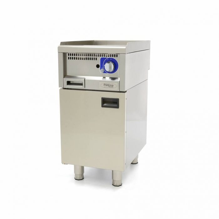 Gewerbegrillplatte - Glatt - Einzelgerät - 60cm tief - Gas