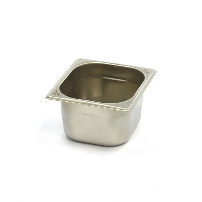Gastronormbehälter 1/6 GN 10 cm tief aus Edelstahl - hochwertiger GN-Behälter für die Gastronomie