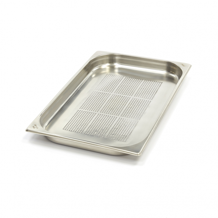 Gastronormbehälter 1/1 GN 4 cm tief - Edelstahl durchlöchert