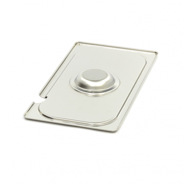 Gastronorm-Deckel - 1/3 GN - Edelstahl - mit Vertiefung