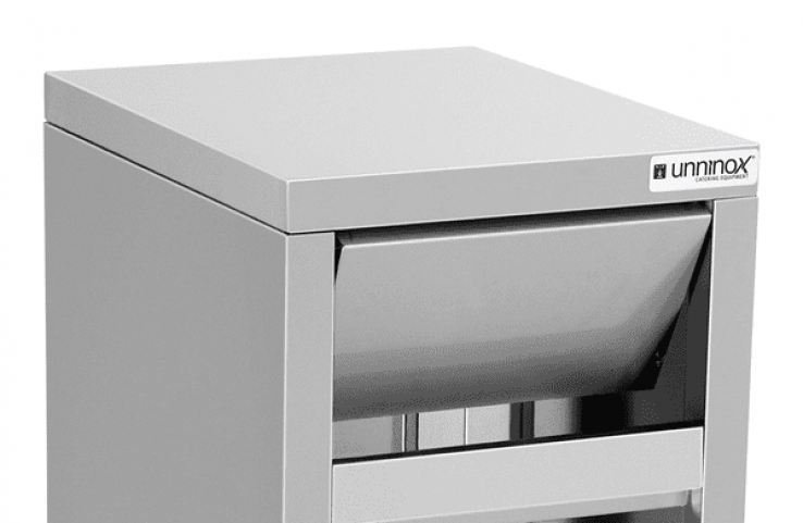 Mülleimer 80L Edelstahl – Abfalleimer 90 Liter, robust, hygienisch