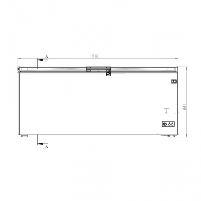 Mastro Tiefkühltruhe 621 Liter mit klappbaren Deckel