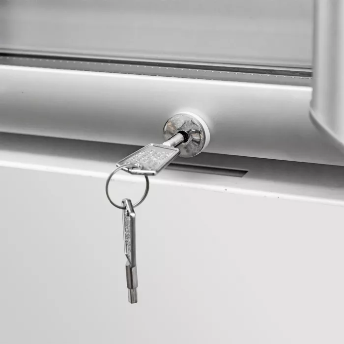 TOPLINE Getränkekühlschrank 1040 Liter Weiß mit Leuchtaufsatz