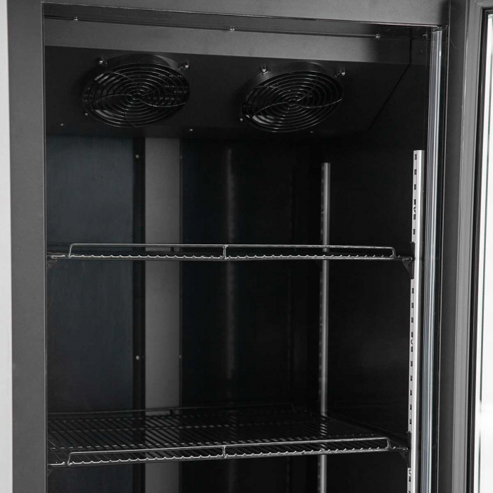 TOPLINE Getränkekühlschrank 570 Liter mit LED-Leuchtaufsatz & Glastür