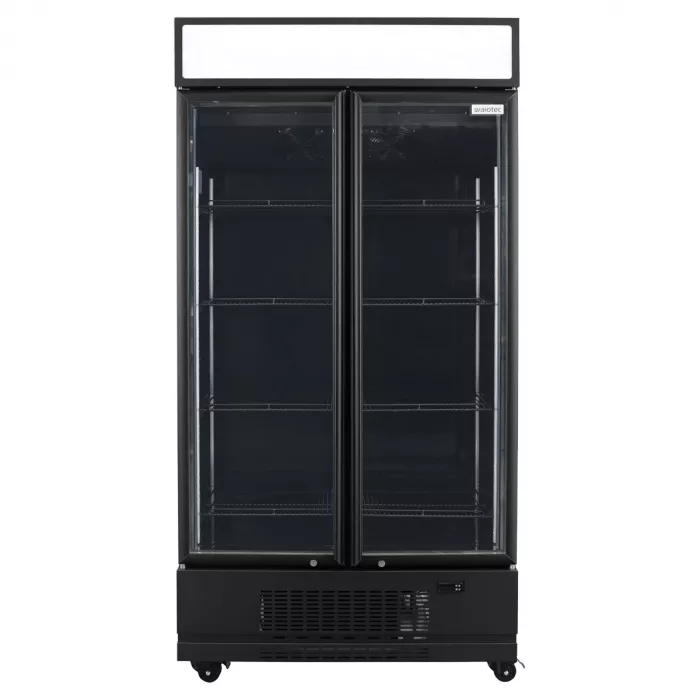 TOPLINE Getränkekühlschrank 870 Liter mit LED-Leuchtaufsatz & 2 Glastüren