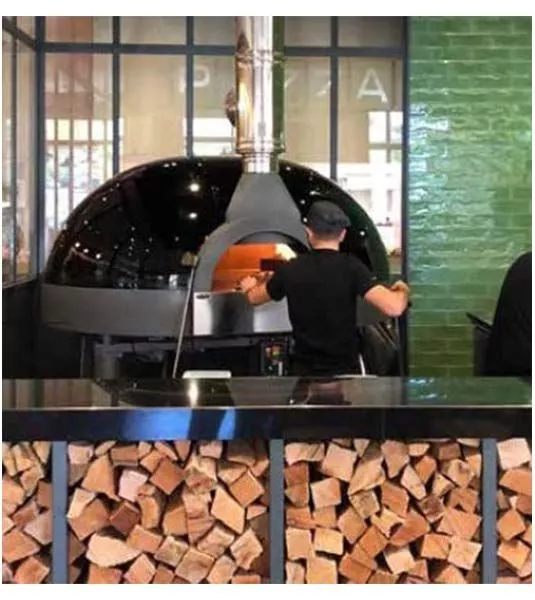 Holz Pizzaofen Pavesi JOY 140H | Backfläche statisch | 6 bis 8 Pizzen | B1805 x T1864 x H1900 mm