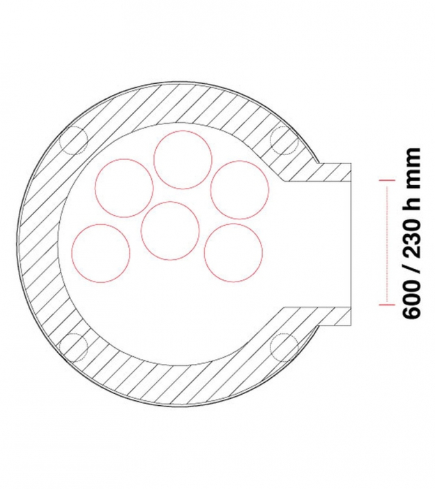 Gas Pizzaofen Pavesi JOY 120G | Backfläche statisch | 4 bis 6 Pizzen