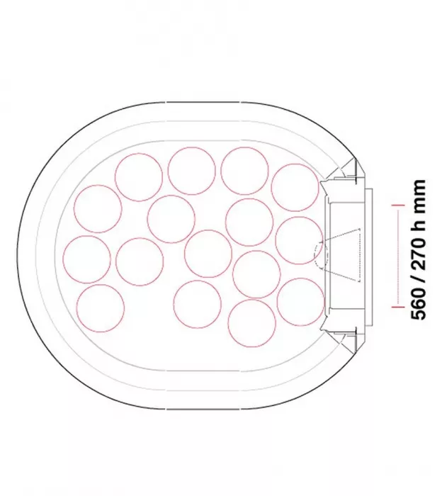 Gas Pizzaofen Pavesi RPM 140/180G | Backfläche statisch | Bis 17 Pizzen