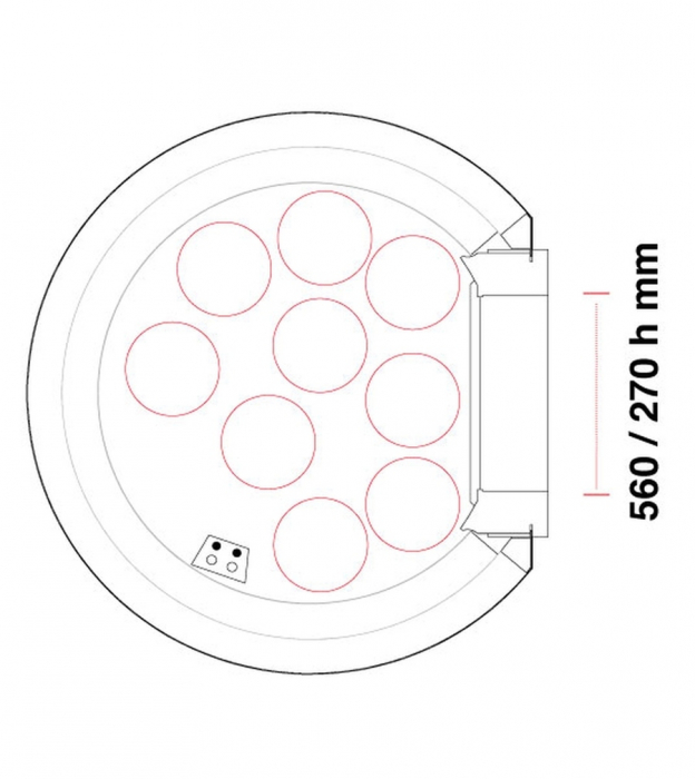 Gas Pizzaofen Pavesi RPM 140G | Backfläche statisch | 7 bis 9 Pizzen